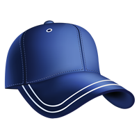 Blue Cap With White Trim